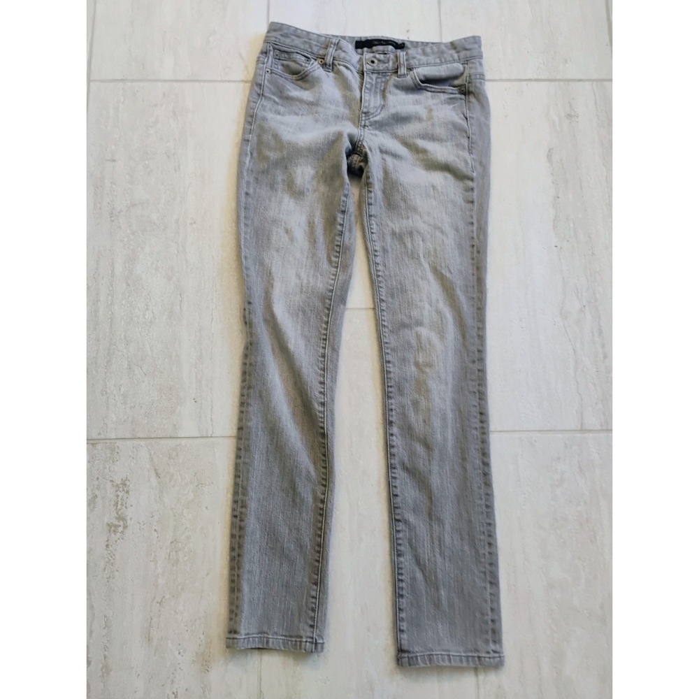 Calvin Klein Skinny Jeans Womens Size 4 Gray Light Wash Denim Mid-Rise Slim Fit